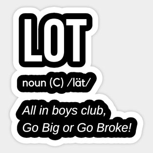 Lot Definition Sticker